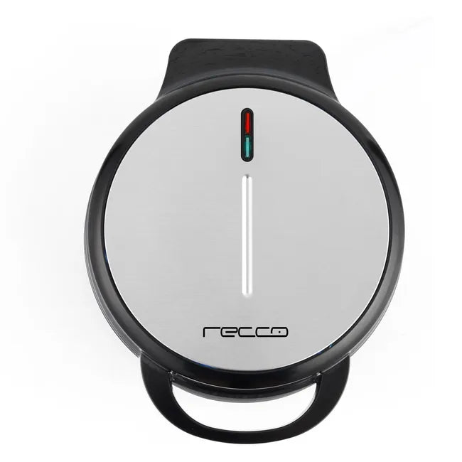 Waflera Recco Negra: 1000W y Capacidad para 4 Waffles Perfectos (RCE-WAFFLE200N)