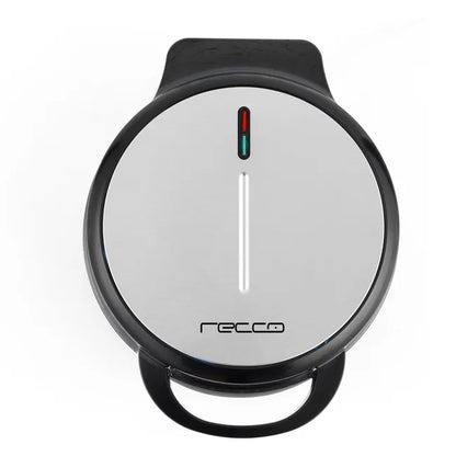 Waflera Recco Negra: 1000W y Capacidad para 4 Waffles Perfectos (RCE-WAFFLE200N)
