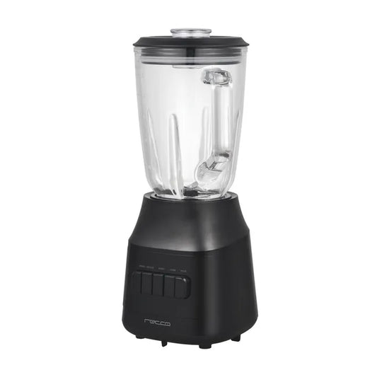 Licuadora Recco RL-600V: 600W, 3 Velocidades y Jarro de Vidrio de 1.5 Lt