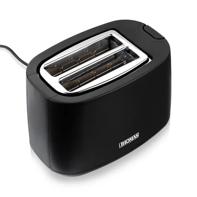 ostador Thomas Negro: 2 Rebanadas, 7 Niveles de Tostado y 750W (TH-117)